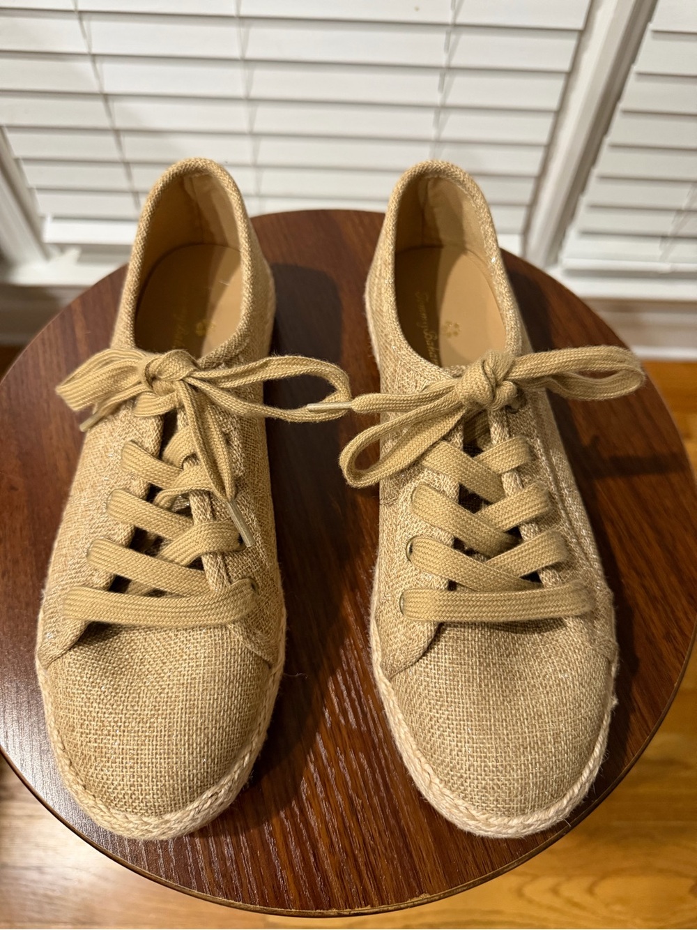 Tommy Bahama Women's Natural Woven Espadrille Sneakers 🤎 Size 10